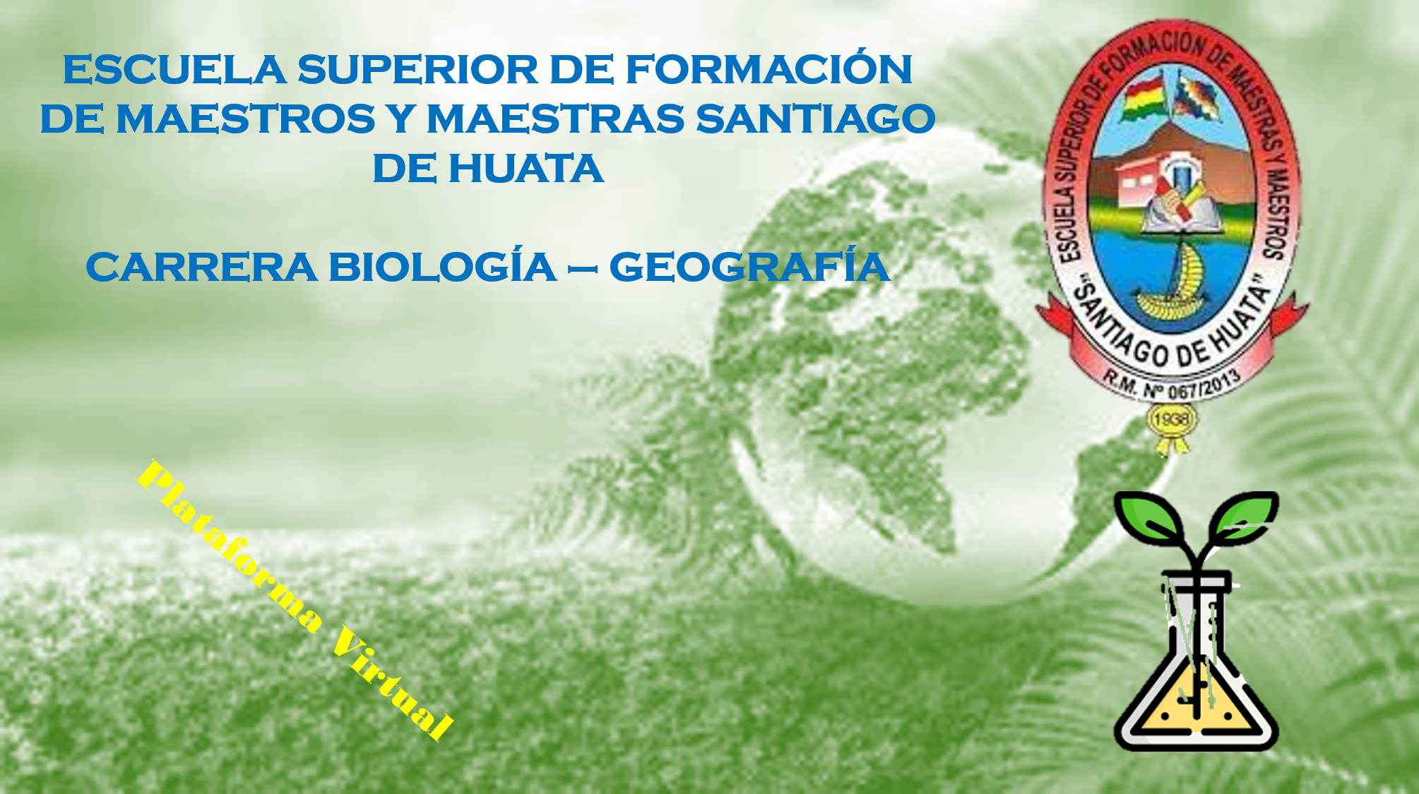 Portada Principal de la Plataforma Biología - Geografía